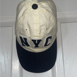 American Needle Cream and Gray Cap